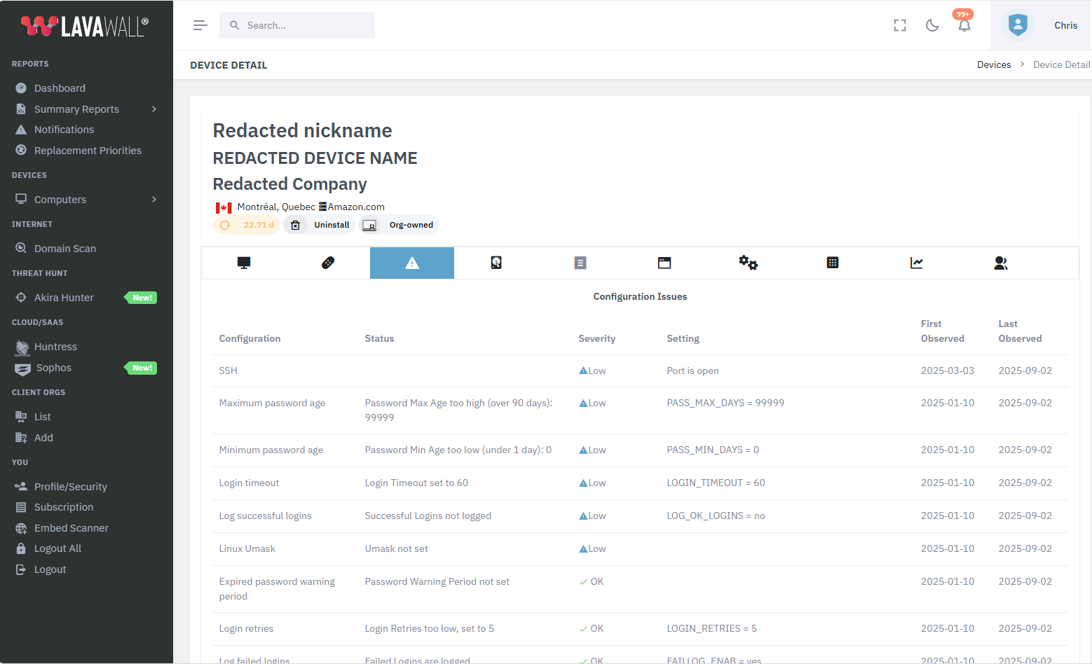 Linux configurations