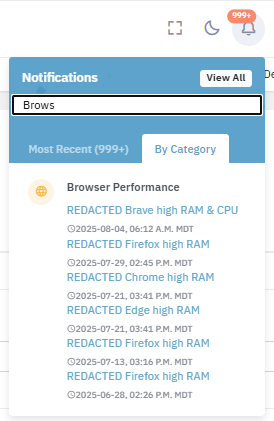 Browser performance issues